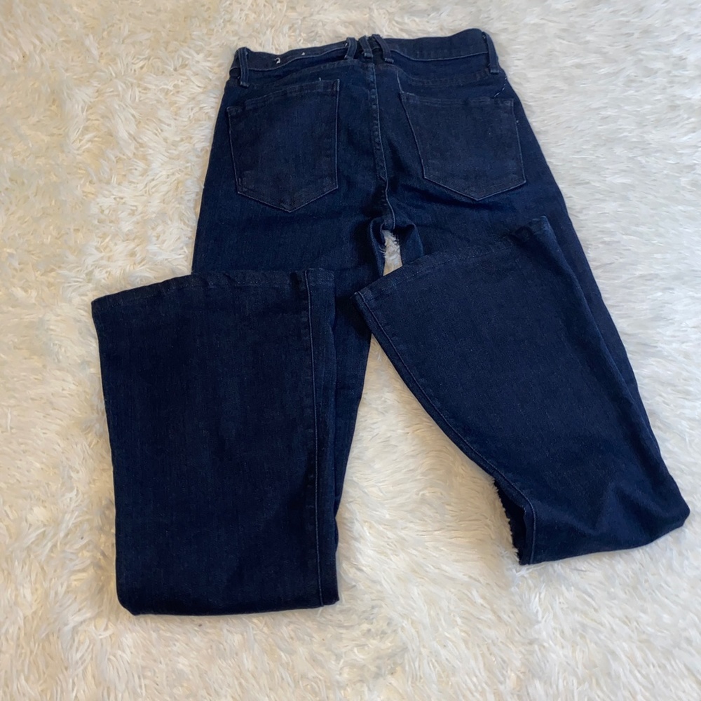 NWOT MCGUIRE dark wash flared denim jeans - Picture 3 of 7